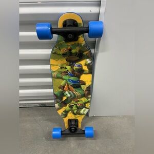 Skateboard with Blue Wheels